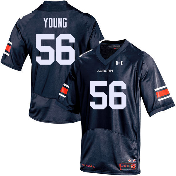 Auburn Tigers Men's Avery Young #56 Navy Under Armour Stitched College NCAA Authentic Football Jersey RWG8774OL